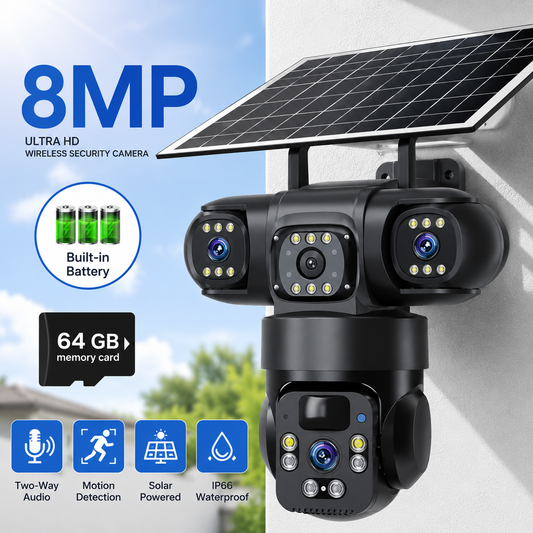 Guardnexa TriView 4K Solar Security Camera