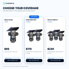 Guardnexa TriView premium one-camera, two-camera and three-camera bundle comparison