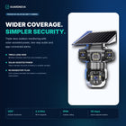 Guardnexa TriView premium solar outdoor security camera hero image